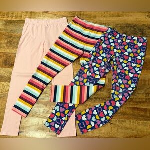 Carter’s Hearts & Stripes Legging Bundle Size 10